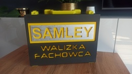 Skrzynka, walizka na urodziny, imprezę HILLITR, SAMLEY