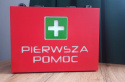 Skrzynka, walizka na urodziny, imprezę Pierwsza Pomoc